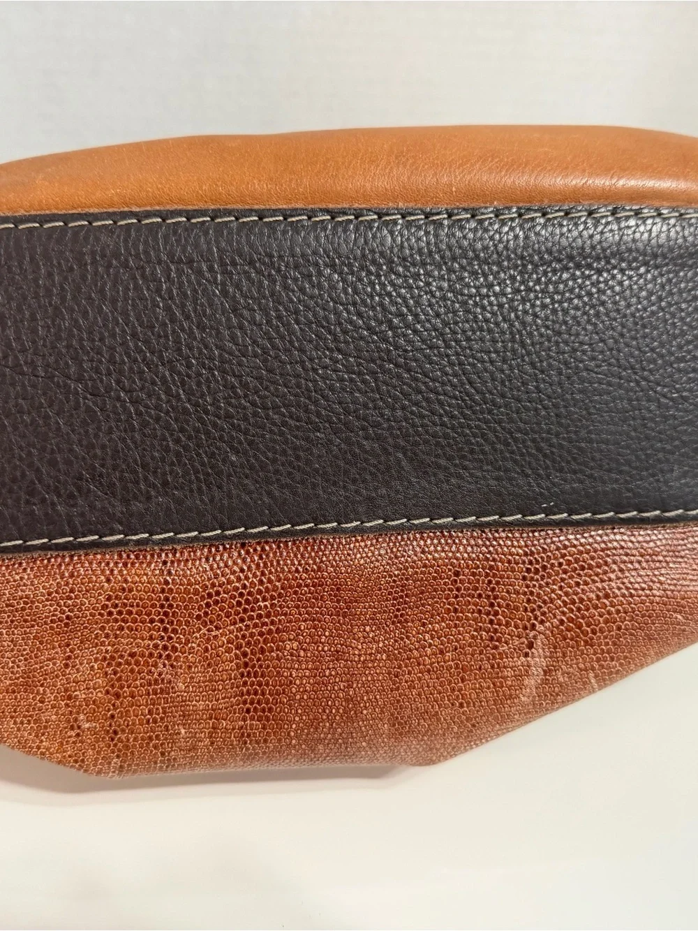 Muu Copper Metallic Leather Top-Handle Bag